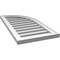 Ekena Millwork Quarter Round Top Right Surface Mount PVC Gable Vent w/ 2"W x 2"P Brickmould Sill Frame, 16"W x 32"H GVPQR16X3203SF - alternate 4